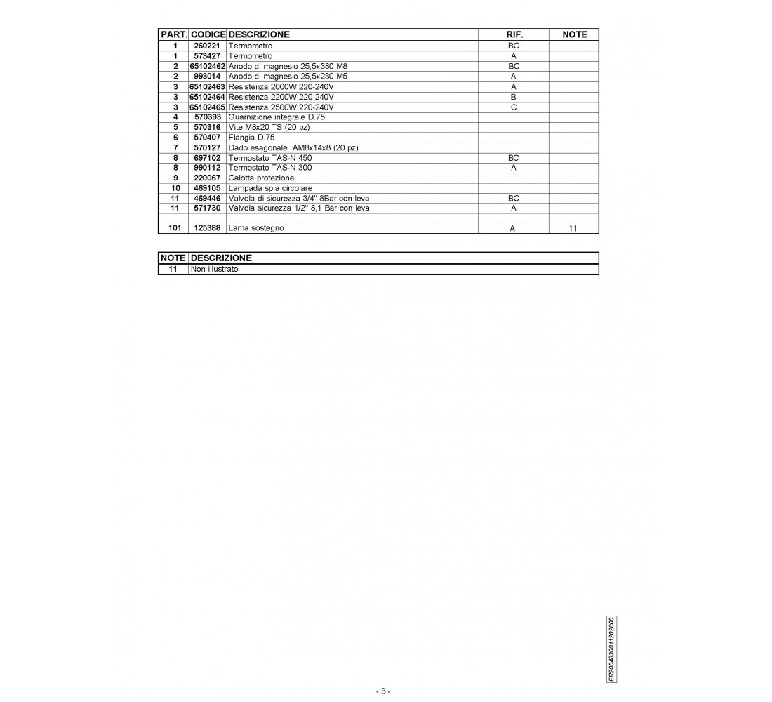 ARISTON TI 120, 150, 200 L